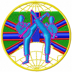 Karate Embroidery Design 8